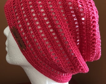 Häkelmütze.Gehäkelte Sommermütze.Gehäkelte Slouchy Beanie Boho Mütze.Gestrickte Herbstmütze für Damen.Handgemachte Damen Beanie Mütze.Gestrickte Sommermütze.