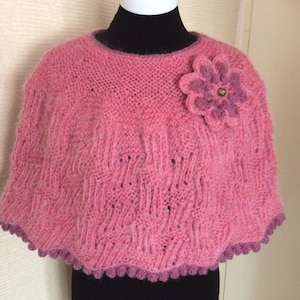 Gebreide Capelet.Hand Gebreide Cape.Shoulder Warmer.Shoulder Snug.Knitted Poncho.Knit Shoulder Wrap.Knit Women&#39;s Accessory.Knit Luxury Capelet.