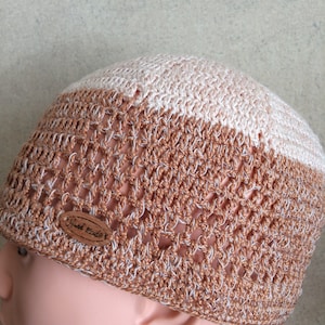 Crochet Short Beanie Hat.Lace Summer Hat.Mesh Kufi Skull Cap.Cotton Chemo Hat.Knit Large Kufi Hat.Beach Lace Cap.Docker Hat.Men&#39;s Skull Kufi