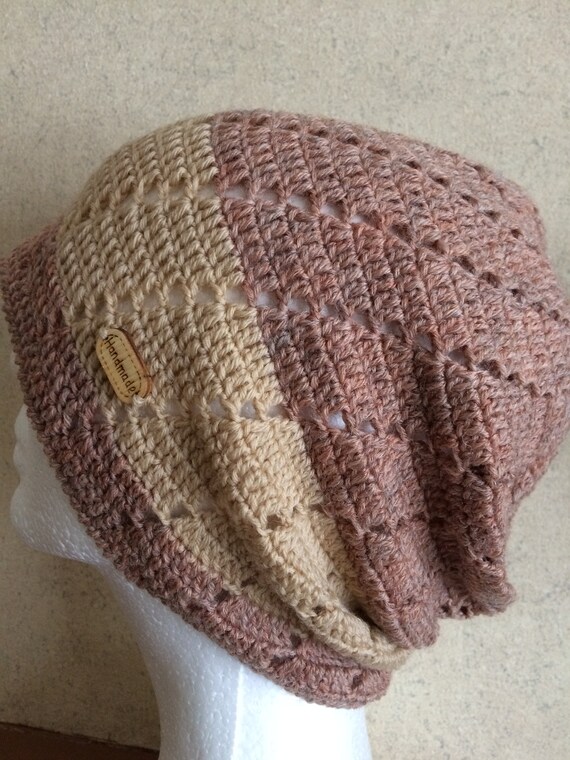 Crochet Summer Hat.crochet Slouchy Beanie Boho Hat.knitted Beach
