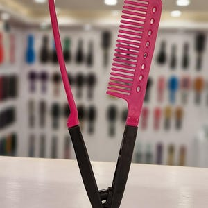 V-formad rosa kam 23 cm Staigtner för styling av hårdesign Lätthållen kvalitet