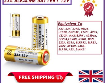 23A Alkaline 12V Battery Original Ideal For Remote Controls & Small Toys