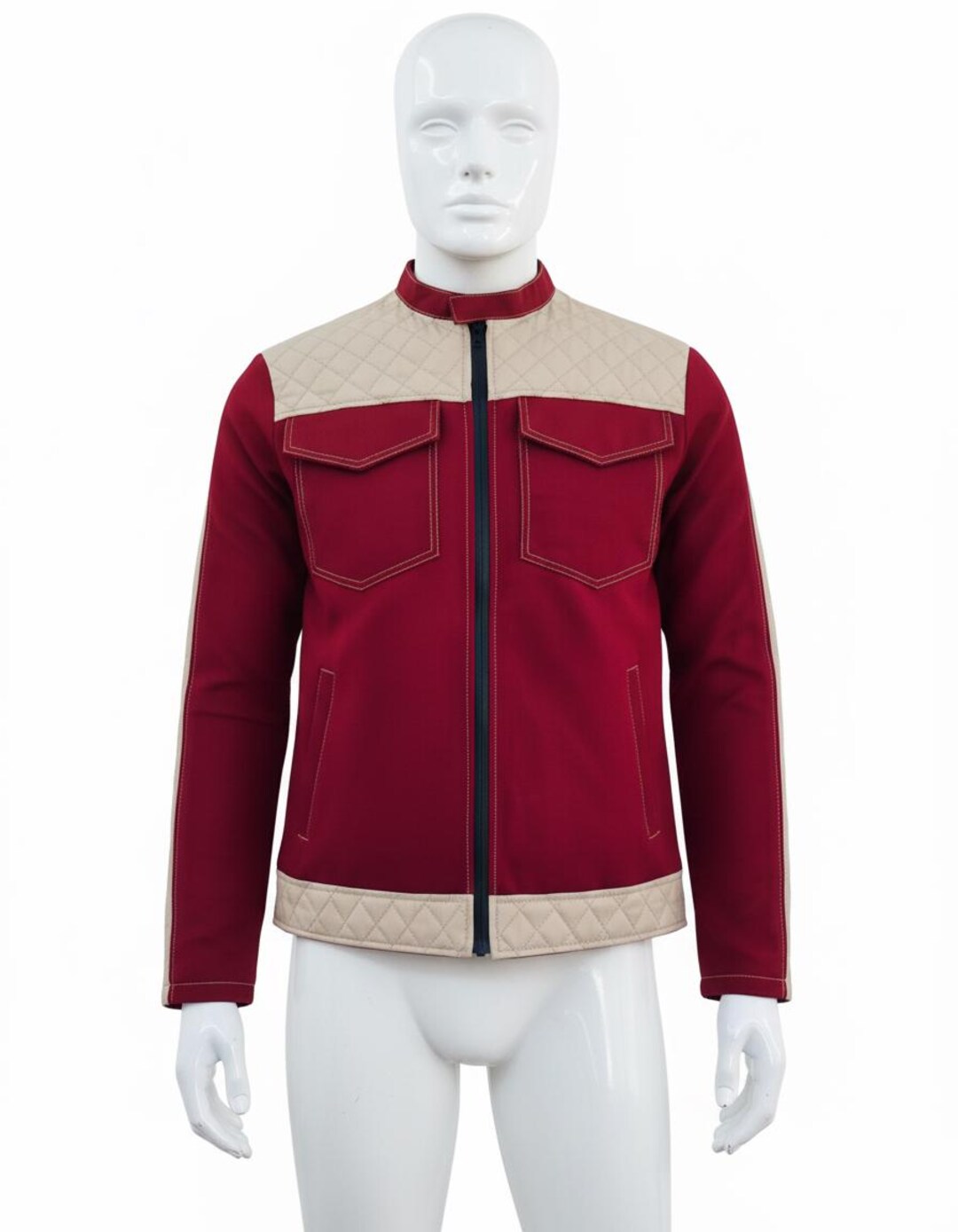 Star Wars Red Jacket Cassian Andor Inspired Rebel Pilot Cosplay ...