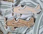 Wooden Vintage Plane - Natural Nursery and Kids Bedroom Decor