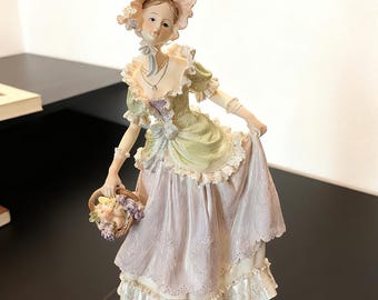 Statue de femme victorienne vintage - décoration d'intérieur élégante, bureau et décoration d'étagère, cadeau de pendaison de crémaillère parfait pour elle, cadeaux pour la Saint-Valentin
