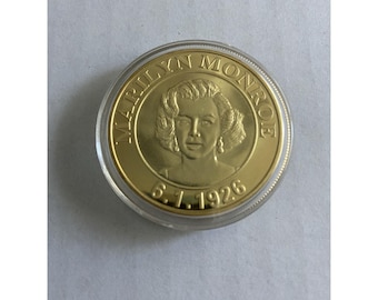 1926 Marilyn Monroe/1935 Elvis Presley 1 Coin Size in Protective Plastic Sleeve