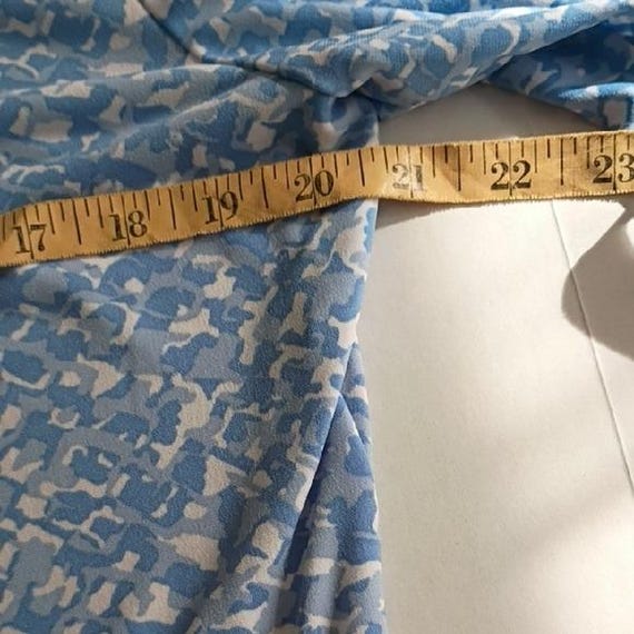 Ruby Rd. Light Blue Patterned Blouse Long Sleeve … - image 13