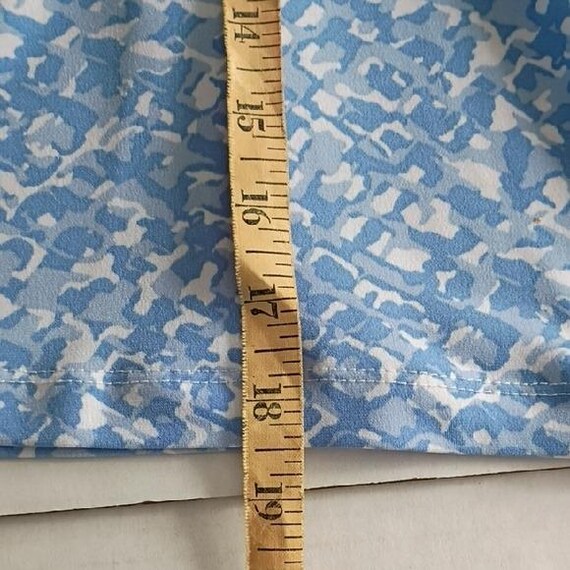 Ruby Rd. Light Blue Patterned Blouse Long Sleeve … - image 7