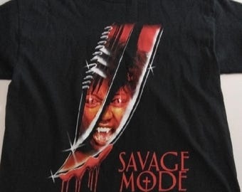 Savage Mode 2 Black Graphic Tee Size Large