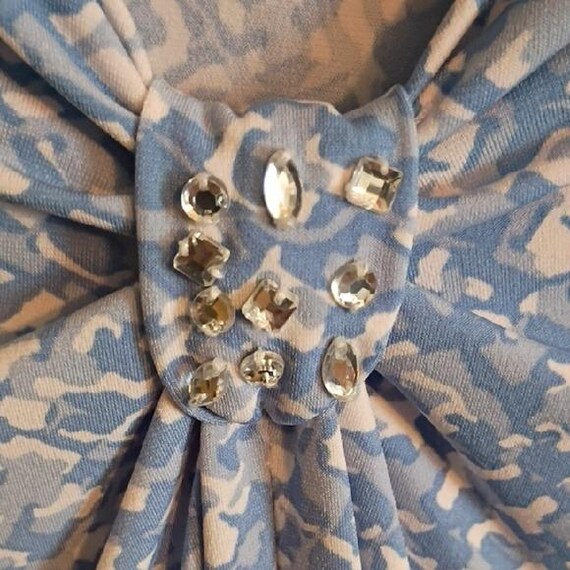 Ruby Rd. Light Blue Patterned Blouse Long Sleeve … - image 3