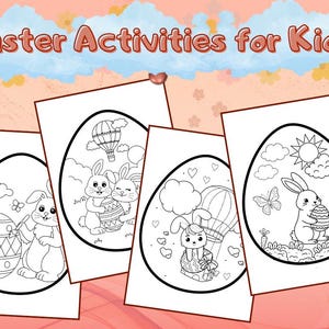 Easter Coloring Pages for Kids | 28 Printable Easter Activity Sheets PDF | Instant Download