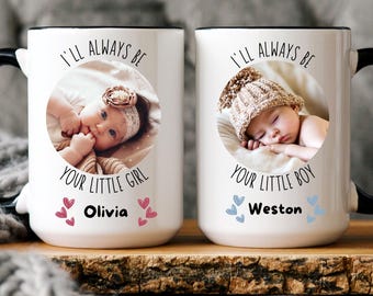 Personalized Baby Mug Mothers Day Photo Gift Idea Birthday Mom Keepsake Ceramic Picture Cup Custom Memory Child From Girl Boy Daughter