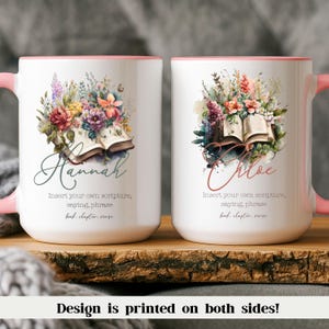 Christian Gift For Mom Personalized Scripture Mug Custom Bible Verse Mug Faith Based Gift For Coworker Book Lover Gift Custom Name Drinkware