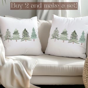 Minimalist holiday pillow cover neutral winter cushion with Christmas trees cozy woodland décor farmhouse accent pillow Christmas pillow
Farmhouse holiday pillow winter cushion with Christmas tree design neutral minimalist home décor cozy winter accent pillow for Christmas