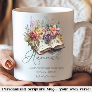 Christian Gift Collection Personalized Scripture Mug Bible Verse Feature Custom Name Design Religious Coffee Cup Faith Inspired Drinkware Morning Devotional Accessory Prayer Time Companion Spiritual Encouragement Daily Inspiration BeautifulPersonalized Scripture Mug Bible Verse Christian Gift Faith Drinkware Religious Coffee Cup Custom Name Present Morning Devotional