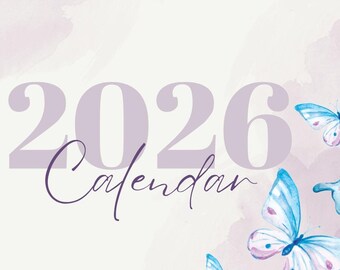 Calendario de Mariposas Encantadas 2026
