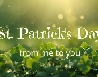 Tarjeta de bendición irlandesa para el Día de San Patricio