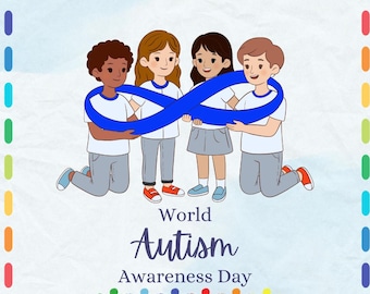 Póster de sensibilización sobre el autismo / Decoración para aulas de necesidades especiales (Descarga digital)