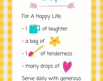 Láminas decorativas divertidas para la pared de la cocina: ¡difunde el amor y la alegría!