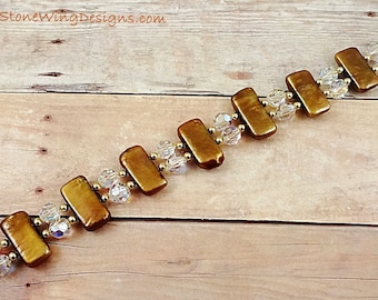Pearl and Swarovski Crystal Bracelet, June Birthstone, Artisan One of a Kind Bracelet, Luxe Pearls