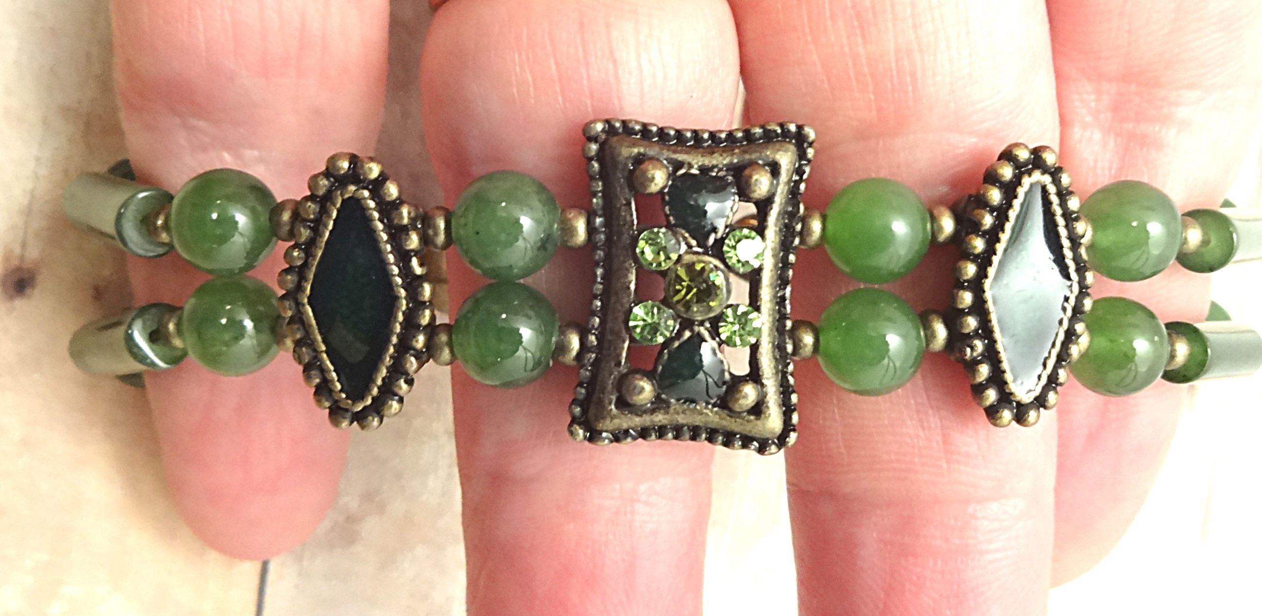 Genuine Jade Bracelet Jade Jewelry Gemstone Jewelry Green Gemstone