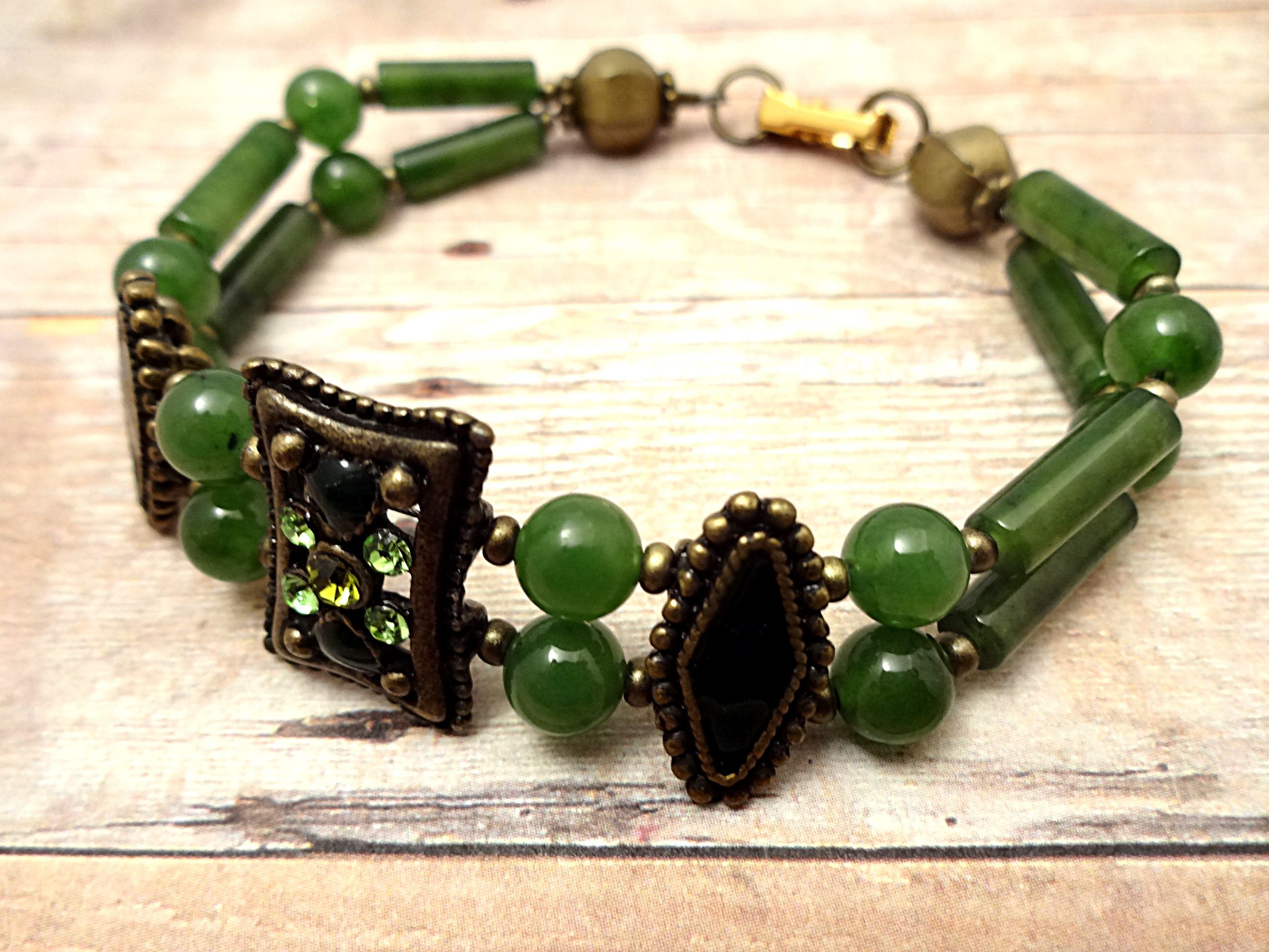 Genuine Jade Bracelet Jade Jewelry Gemstone Jewelry Green Gemstone