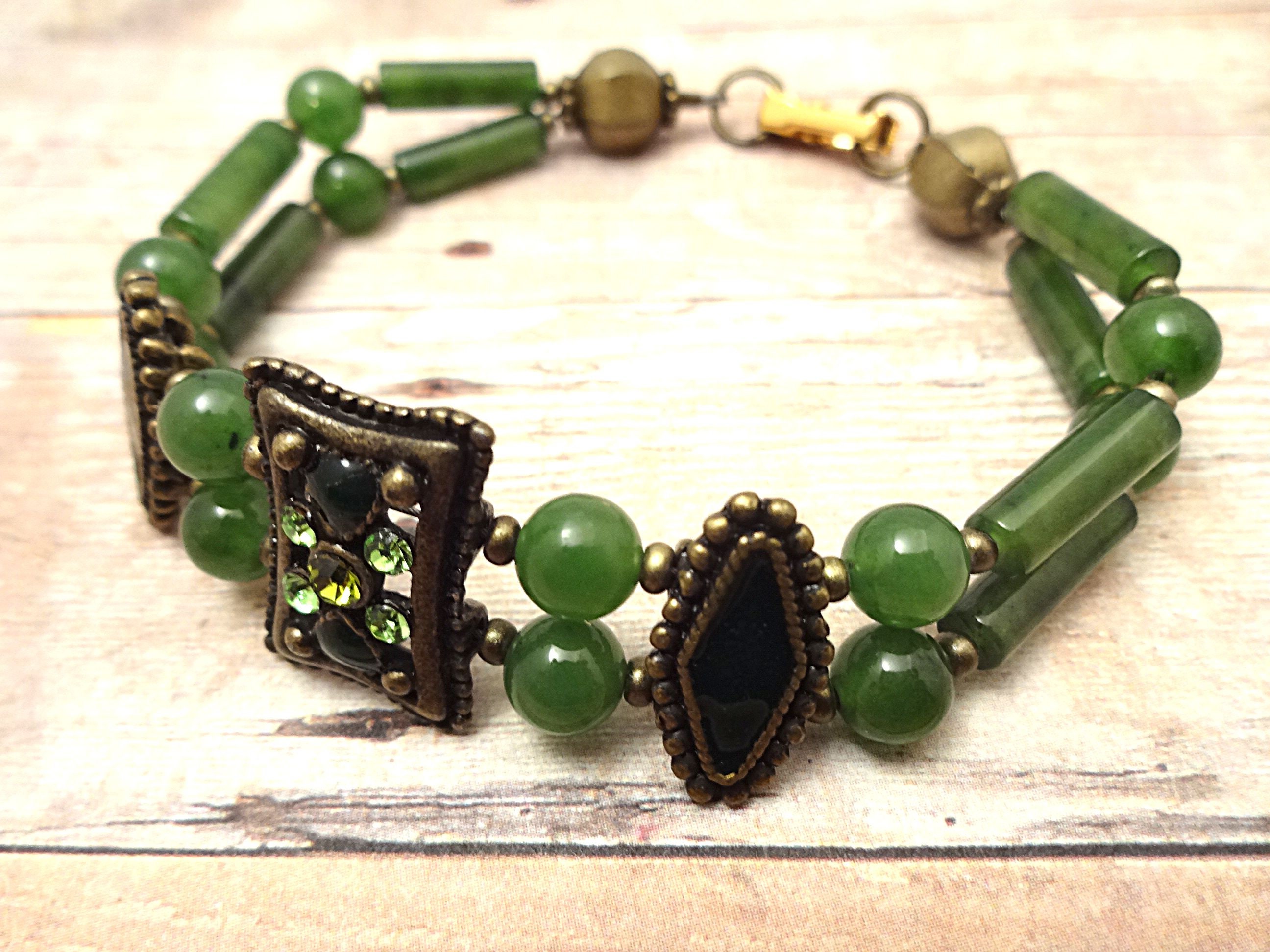 Genuine Jade Bracelet Jade Jewelry Gemstone Jewelry Green Gemstone