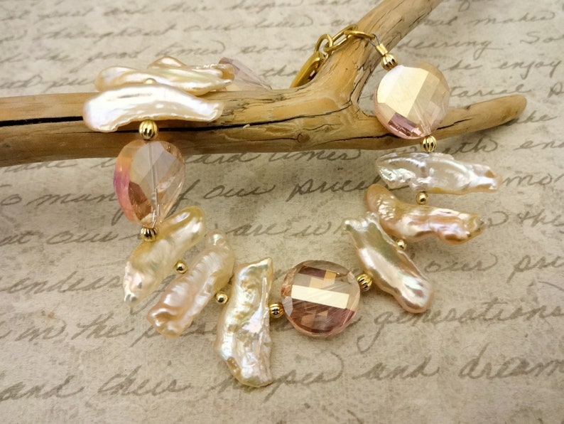 Blush Jewelry Blush Bracelet Blush Pearls Pearl Bracelet Etsy