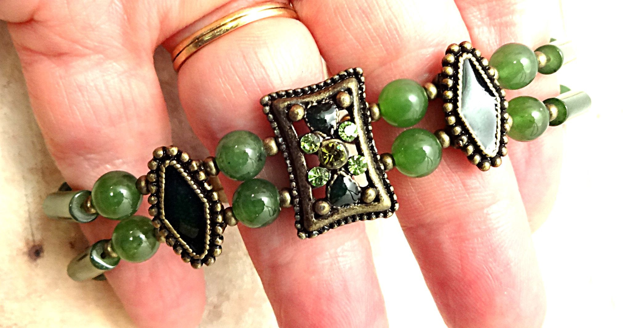 Genuine Jade Bracelet Jade Jewelry Gemstone Jewelry Green Gemstone