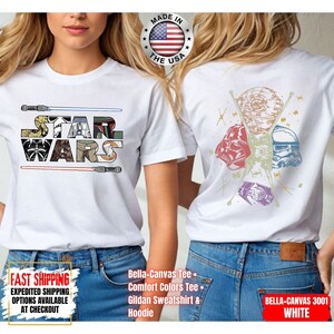 Disney Star Wars Shirt, Mandalorian Sweatshirt, Darth Vader Comfort Colors Shirt, Chewbacca Shirt, Star Jedi Shirt, Luke Skywalker Shirt afbeelding 7