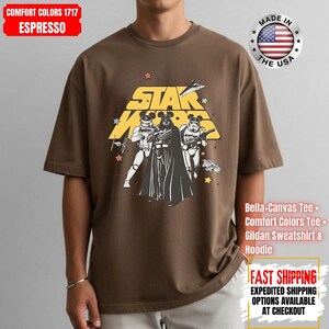 Disney Star Wars Shirt, Mandalorian Sweatshirt, Darth Vader Comfort Colors Shirt, Chewbacca Shirt, Star Jedi Shirt, Luke Skywalker Tee image 13