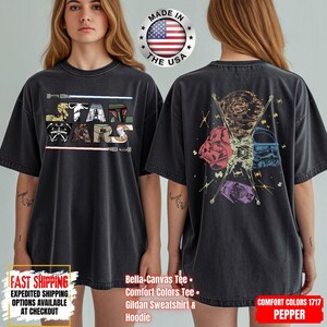 Disney Star Wars Shirt, Mandalorian Sweatshirt, Darth Vader Comfort Colors Shirt, Chewbacca Shirt, Star Jedi Shirt, Luke Skywalker Shirt afbeelding 1