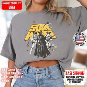 Disney Star Wars Shirt, Mandalorian Sweatshirt, Darth Vader Comfort Colors Shirt, Chewbacca Shirt, Star Jedi Shirt, Luke Skywalker Tee image 14