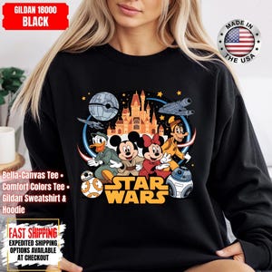 Disney Star Wars Shirt, Mandalorian Sweatshirt, Darth Vader Comfort Colors Shirt, Chewbacca Shirt, Star Jedi Shirt, Luke Skywalker Tee image 16