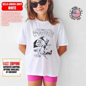 Chemise Disney Star Wars, sweat Mandalorian, chemise couleurs confort Dark Vador, chemise Chewbacca, chemise Star Jedi, t-shirt Luke Skywalker image 8