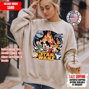 Disney Star Wars Shirt, Mandalorian Sweatshirt, Darth Vader Comfort Colors Shirt, Chewbacca Shirt, Star Jedi Shirt, Luke Skywalker Tee image 12