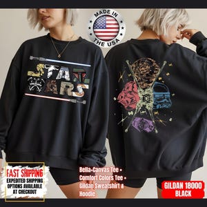 Disney Star Wars Shirt, Mandalorian Sweatshirt, Darth Vader Comfort Colors Shirt, Chewbacca Shirt, Star Jedi Shirt, Luke Skywalker Shirt afbeelding 16