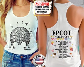 Disney Epcot World Traveler Tank Top, Disney Epcot World Traveler, Disney Trip Matching Tank Top, Epcot Mickey Tank Top