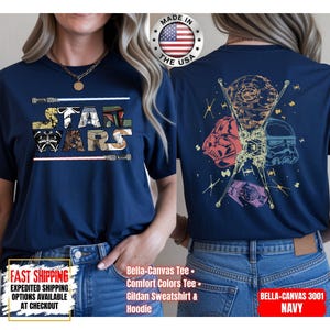 Disney Star Wars Shirt, Mandalorian Sweatshirt, Darth Vader Comfort Colors Shirt, Chewbacca Shirt, Star Jedi Shirt, Luke Skywalker Shirt afbeelding 12