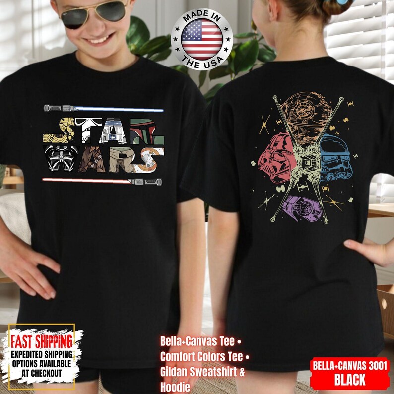 Disney Star Wars Shirt, Mandalorian Sweatshirt, Darth Vader Comfort Colors Shirt, Chewbacca Shirt, Star Jedi Shirt, Luke Skywalker Shirt afbeelding 10