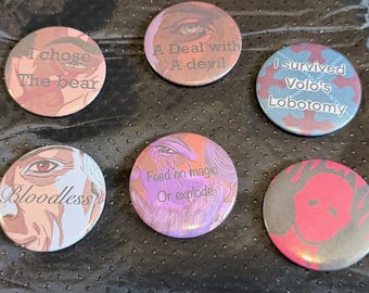 Baldur's Gate 3 Button Set