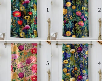 Colorful Floral Tea Towel - Soft Cotton, Absorbent Kitchen Cloth