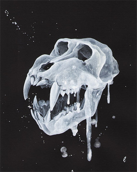 Original Painting Remains Vii Mandrill Skull Etsy Original Painting Remains Vii Mandrill Skull Etsy