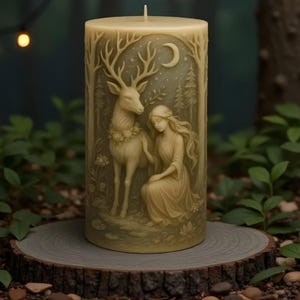 Silikonform: Erzeuge Magie mit unserer Waldtier- & Elfenform - Perfekt für Kerzen und Resin Art, Verwandelt Wachs oder Seife in grüne, ätherische Kunst