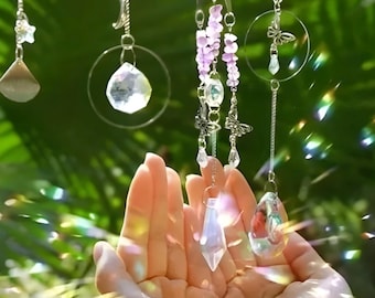 Crystal Suncatcher Kit, Owl & Moon 420pc Rainbow Light Catcher Craft Set, Boho Window Hanging, Gift for DIY Maker, Enchanted Home Accessory