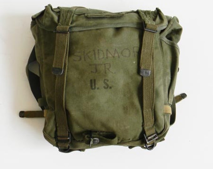 Vintage WWII US Military Backpack Etsy