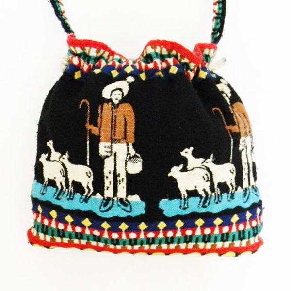 Vintage 1960s Woven Folk Bag SPAIN