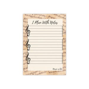 Musical Note Notepad