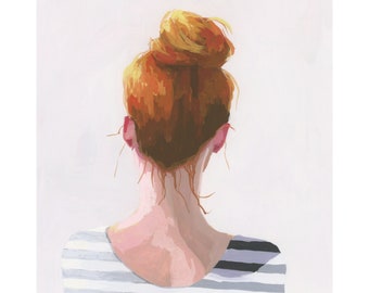 Top Knot 28 - archival print