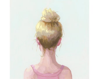 Top Knot 30 - archival print